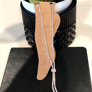 Handmade Adjustable silver anklet